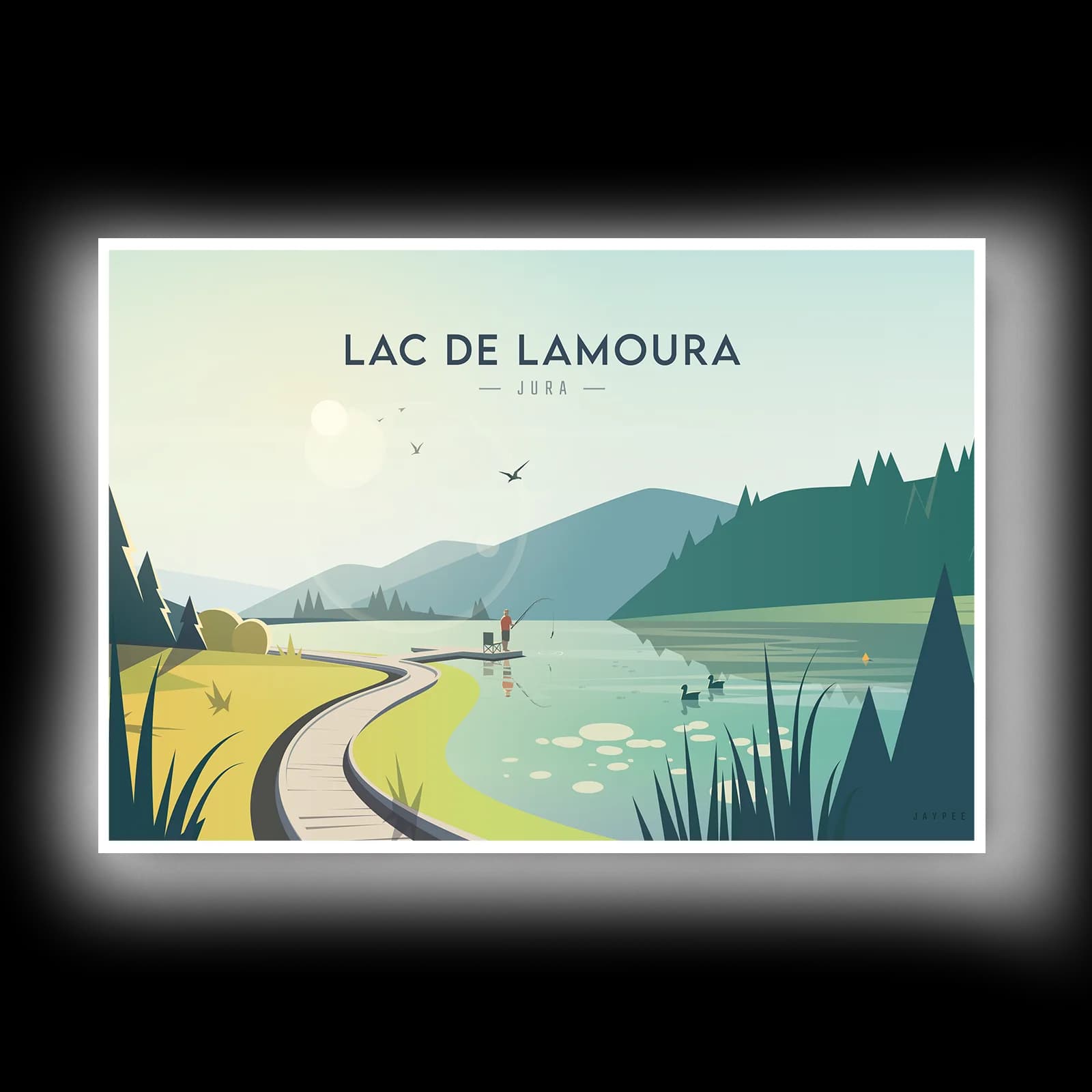 Lac de Lamoura – Carte postale