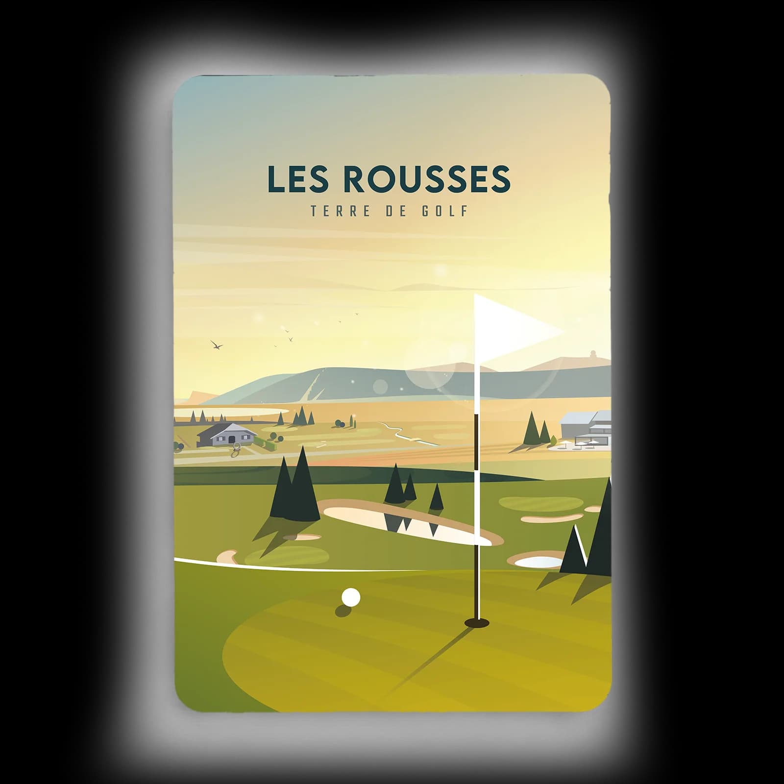 Les Rousses terre de golf – Carte postale