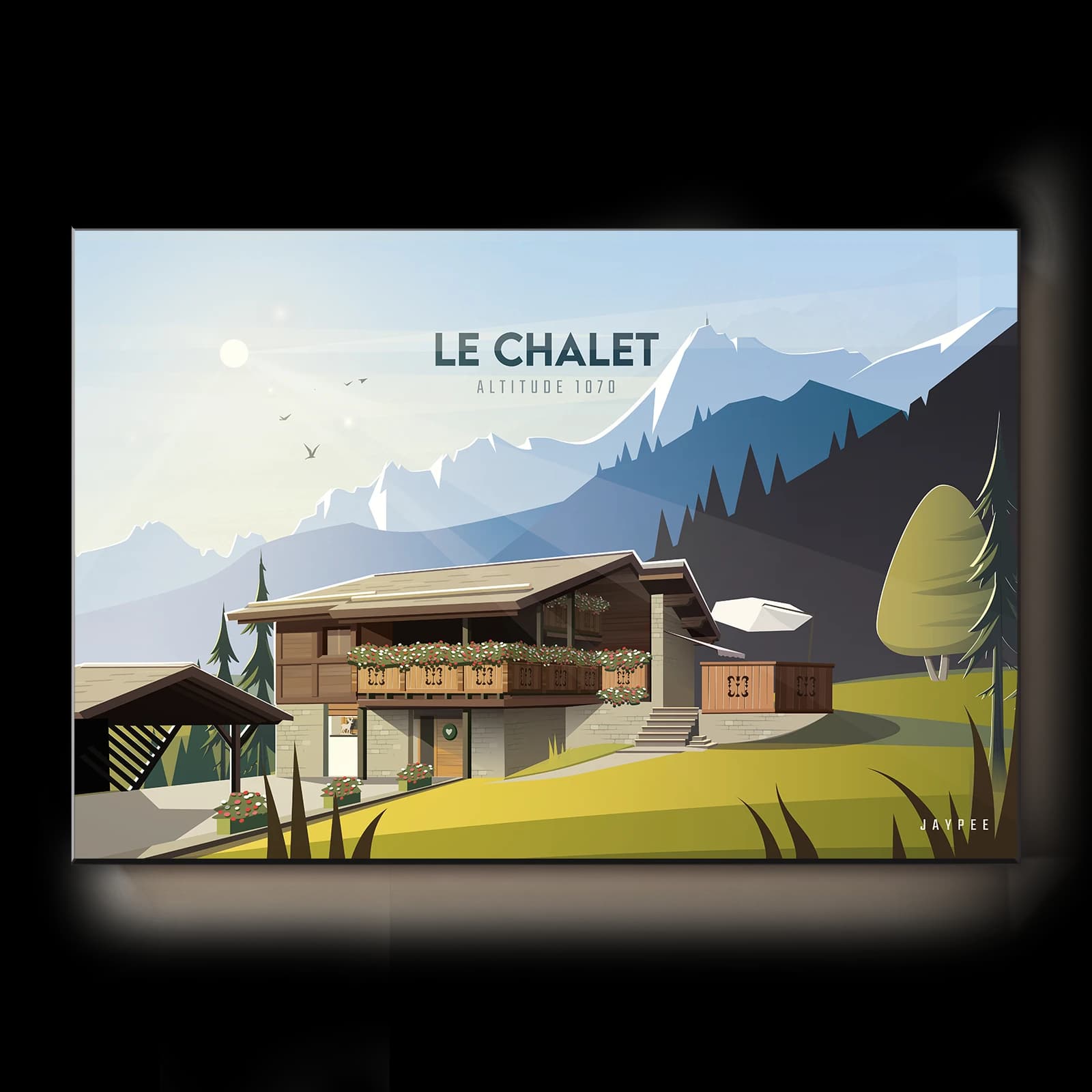 Illustration personnalisée finale dans le style Jaypee Graphics