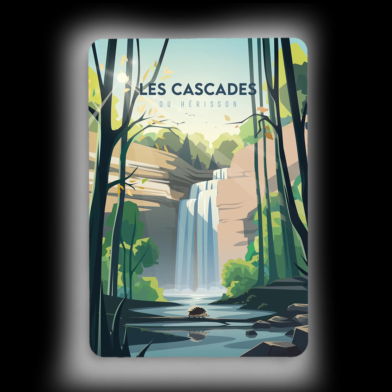Les Cascades du Hérisson – Carte postale