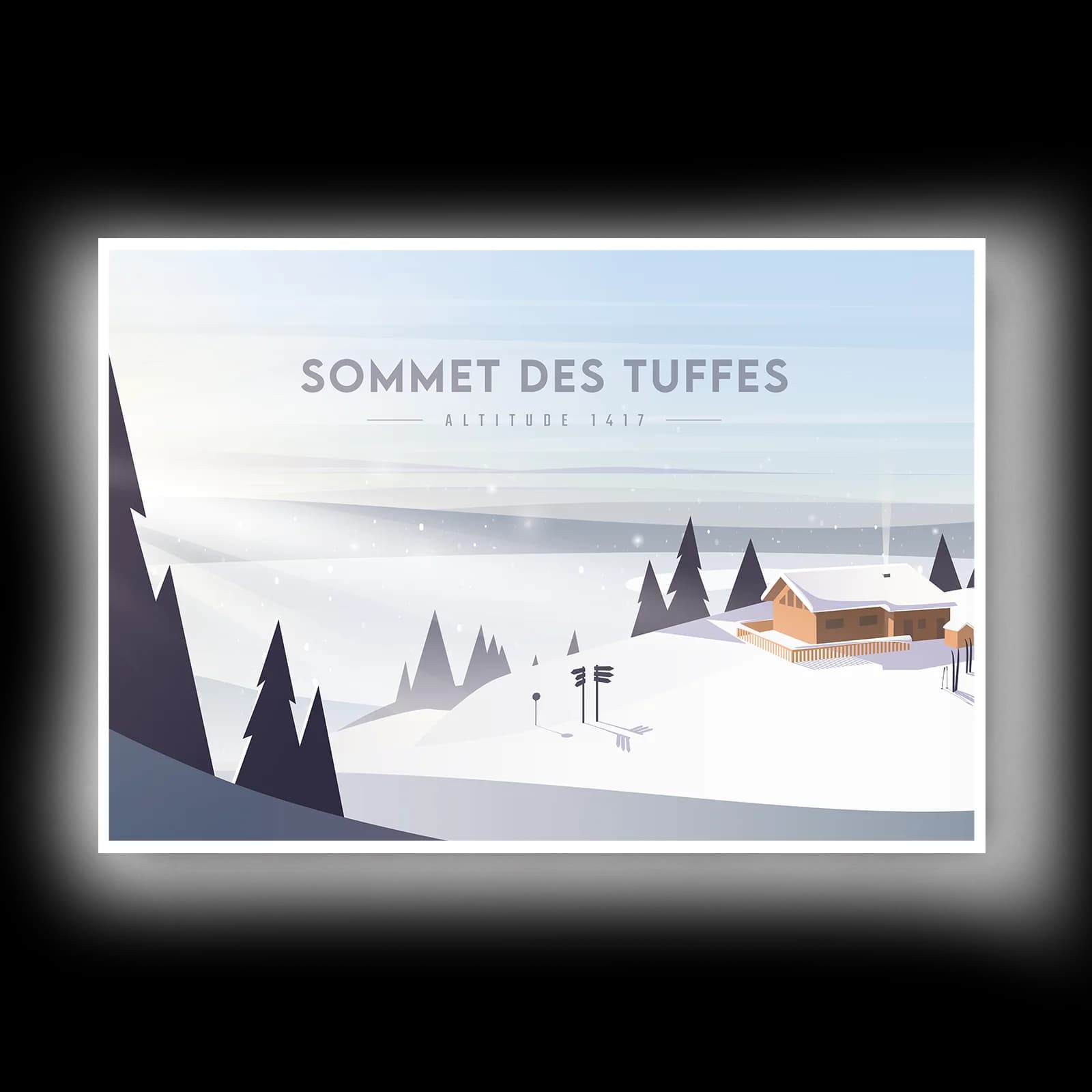 Sommet des Tuffes – Carte postale